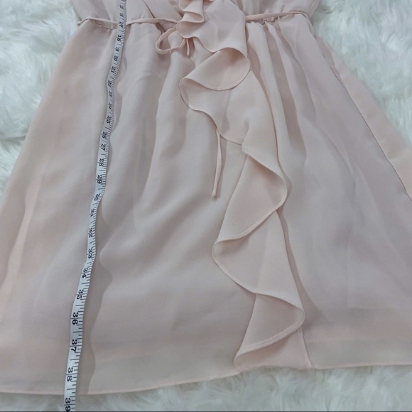 Saks Fifth Avenue Cold Shoulder Ruffle Dress Size 10 - Picture 3 of 9